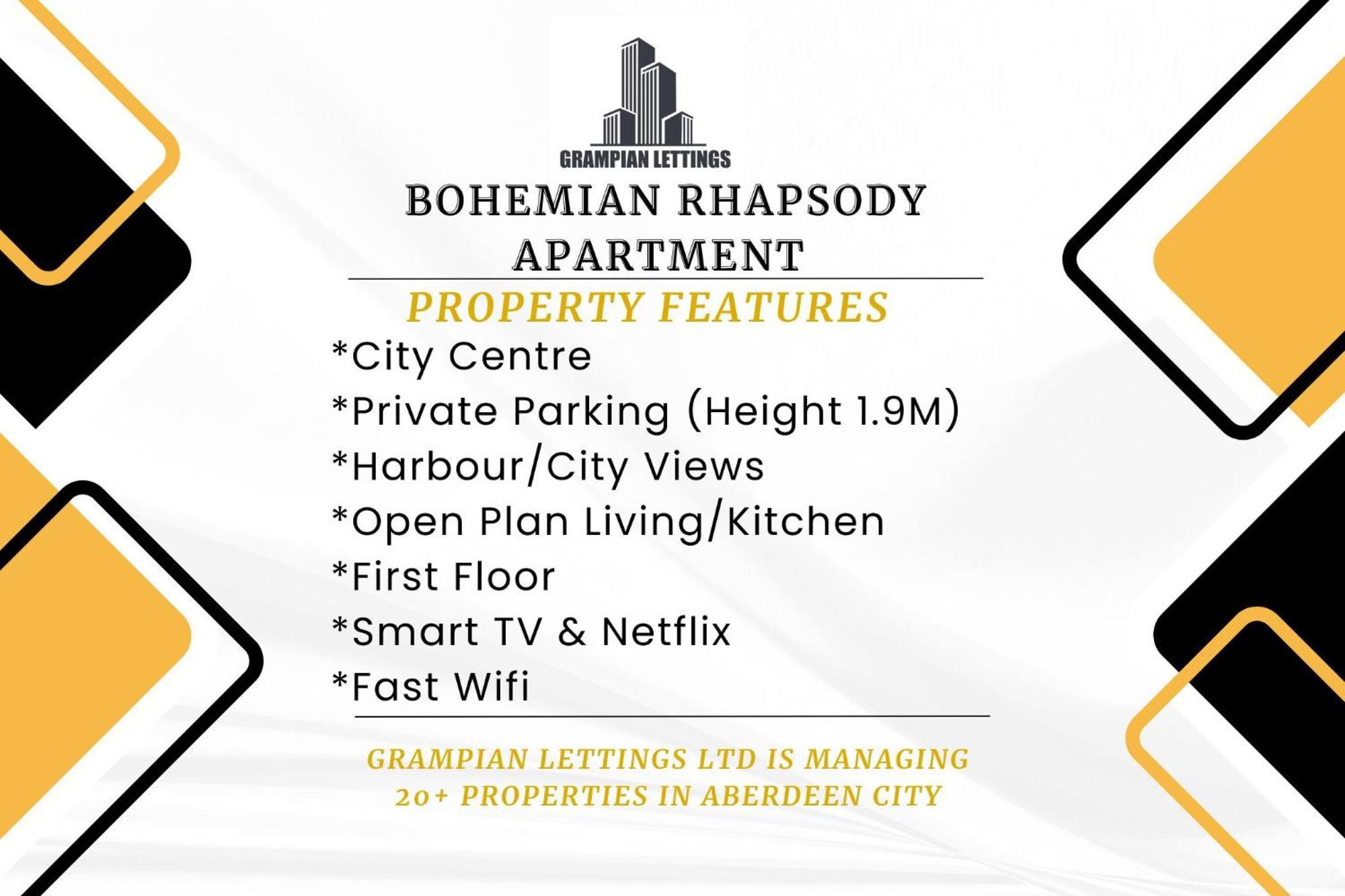 Bohemian Raphsody ✪ Grampian Lettings Ltd Apartment Aberdeen